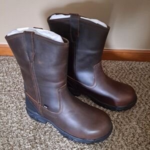 NWOT Hytest WP Wellington Eh Composite Toe Leather Waterproof Insulated Boot 8W